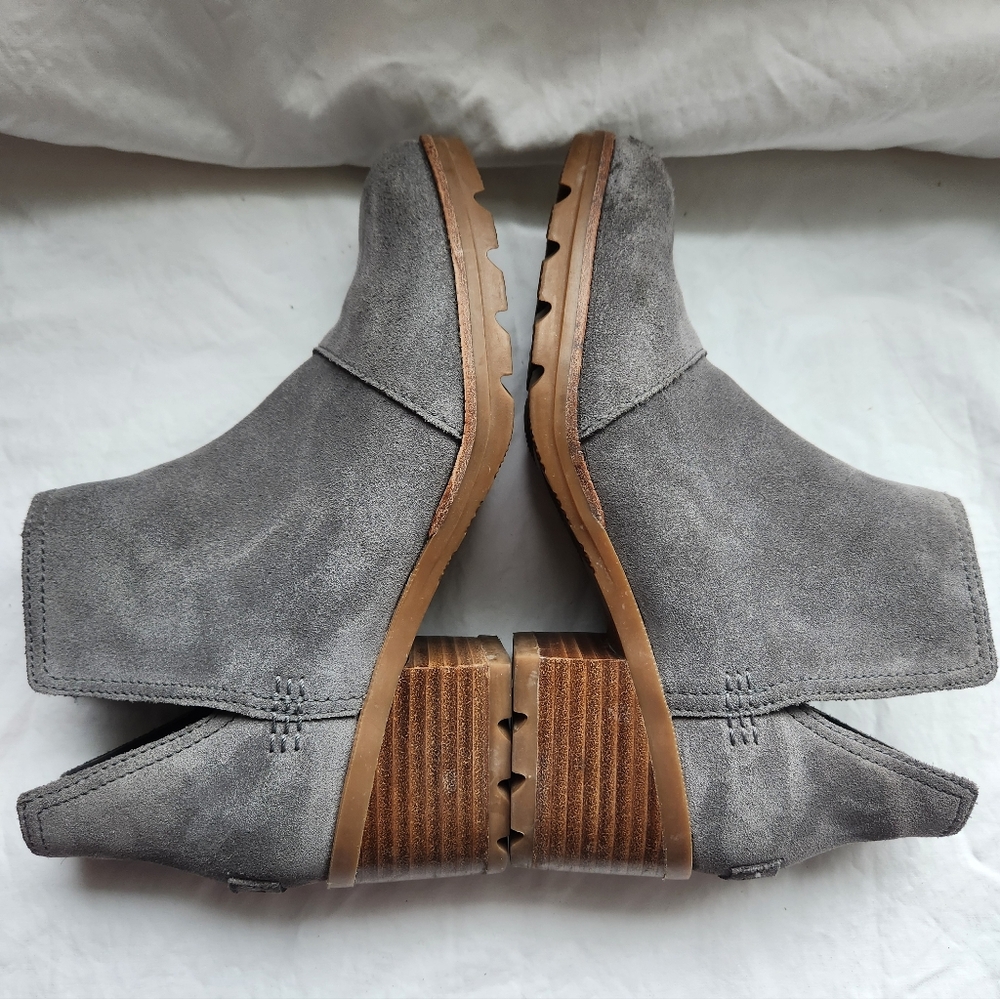 Sorel 'Cate' Suede Ankle Boot With Block Heel